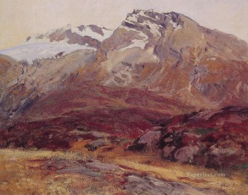 landscape Painting - Coming Down from Mont Blanc landscape John Singer Sargent
